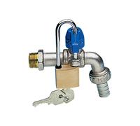 S0074 - EKO RUBINETTO PORTAGOMMA DA GIARDINO 1/2'' CON CHIAVE E LUCCHETTO