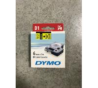 Nastro D1 436180 - 6 mm x 7 mt - nerogiallo - Dymo