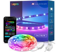 S1 AI Striscia LED 5M Smart Strisce LED Luci Natale per Camera da Letto Funziona