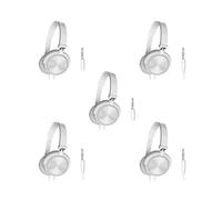S1 - Cuffie stereo portatili da 3,5 mm, pieghevoli, senza microfono, 5 pezzi