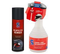 S100 Detergente per imbottit. caschi 300 ml+ + DET. VIS. E CASCO 500ML