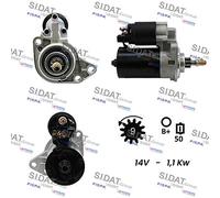 S12BH0244A2 SIDAT Motorino d'avviamento per AUDI,SEAT,SKODA,VW