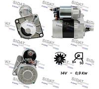 S12VA0018A2 SIDAT Motorino d'avviamento per ABARTH,FIAT,LANCIA