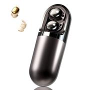 S13 Vibration Massage Bluetooth Headphones,Bluetooth 6.0 Wireless Sleep Earbuds,Invisible Ear Plugs for Side Sleepers,Vibration Earphone Case Provide Relaxation and Massage for Sleeping (Black)