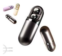 S13 Vibration Massage Bluetooth Headphones, Bluetooth 6.0 Wireless Sleep Earbuds, Invisible Ear Plugs for Side Sleepers, Vibration Earphone Case Provide Relaxation and Massage for Sleeping (Black)