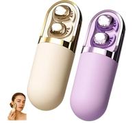 S13 Vibration Massage Bluetooth Headphones, Bluetooth Wireless Sleep Earbuds for Side Sleepers, Invisible Ear Plugs, Waterproof Vibration Earphone Case Provide Relaxation and Massage (Beige+Purple)