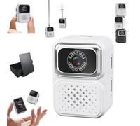 S130 Mini Digital Camera, 0.96-Inch HD Travel Retro Compact CCD Thumb Camera, Mini Keychain Cameras, for Travel, Concert, Study Recording Vlog (White,32G)