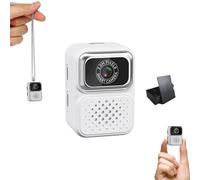 S130 Mini Digital Camera, 0.96-Inch HD Travel Retro Compact Ccd Thumb Camera, Mini Keychain Digital Camera, for Travel,Concert, Study Recording (White,No card)