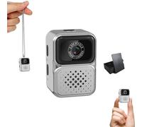 S130 Mini Digital Camera, 0.96-Inch HD Travel Retro Compact Ccd Thumb Camera, Mini Keychain Digital Camera, for Travel,Concert, Study Recording (Gray,32GB)