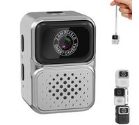 S130 Mini Digital Camera, 0.96-Inch HD Travel Retro Compact Ccd Thumb Camera, Small Portable Photo Video Cameras, for Travel Study Recording (Gray)