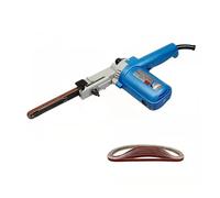 S1T-FF-9 * 533 Mini Levigatrice fai da te Levigatrice a nastro Carta abrasiva Smerigliatrice angolare Levigatrice a nastro portatile Strumenti elettrici 300-1680m/min(Con 10 cintura di sabbia)