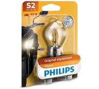 S2 Philips Vision Moto 35/35W 12V Lampadine Fari Alogeni 12728BW Single