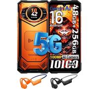 S200 VIP 5G Android 16 Rugged Smartphone 48GB+256GB,10100mAh Con Auricolari | Telefono indistruttibile 10100mAh, 100MP AI Fotocamera, Telefono Cellulare in offerta, NFC/GPS/OTG/IP68/IP69K, ArancioneA
