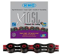 S200542 - CATENA CICLO KMC 10 VELOCITA' X10SL NERO/ROSSO 112M 241G