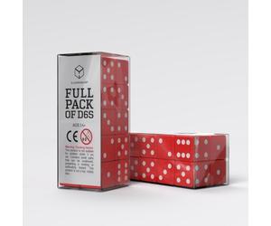 s20606 - full pack of d6s: red&white