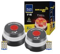 S21 Señalización 2 Pack Confezione da 2 palloni V-16, Acrilonitrile butadiene stirene (ABS), Nero, 2 UNIDADES, 2 unità
