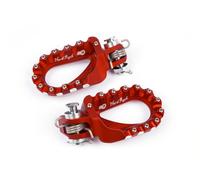S3 Poggiapiedi Hard Rock Enduro alluminio rosso, rosso