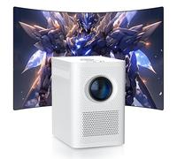 S30 Mini proiettore con altoparlante,piccolo videoproiettore Android 7.1 WiFi 2.4G,proiettore portatile per camera/esterno,risoluzione 1280×720p,180 lumen,ideale per home theater/campeggio (White)