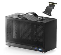 S300 - Mini-ITX PC Gaming Case - Front I/O USB 3.0 Tipo - Porta C - Alimentazione SFX 100-130mm - Sistema di gestione dei cavi - Luminum Mini-ITX Scheda madre Small Portable PC Case - Nero