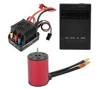 S3650 2300KV Brushless Motor with 60A ESC Programming Card Kit, High - Torque 4 - Pole 12 - Slot Design, Waterproof RC Motor Set for 1/10 Remote Control Car