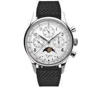 S389-2.01.FK MoonPhase Master Gold Swan Neck Version Seagull ST1908 Movimento Sapphire Crystal Orologio da uomo meccanico 1963, argento, Argento