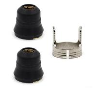S45 Plasma Shield Cup Stand Off PT60 PT60 Plasma Torch Holder Kit Copper Metal Coperture Protettive Riferimento PC0116 WSP08014 Staffa MT60432 IPT60 Cutter Consumabili 3 Pack