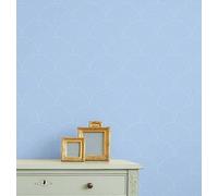 S4Sassy Carta da parati in vinile Peel & Stick, motivo a onde chic, carta da parati impermeabile - blu, 63,5 x 304,8 cm, finitura testurizzata, rivestimento murale rimovibile per la decorazione della