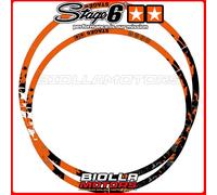 S6-0512.1/BK KIT ADESIVO CERCHIONE 12" STAGE6 ARANCIONE / NERO