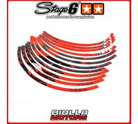 S6-0517/RE KIT ADESIVO CERCHIONE 17" STAGE6 ROSSO / NERO