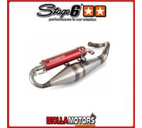 S6-9114004/RE MARMITTA STAGE6 PRO REPLICA MK2 ROSSO PIAGGIO / GILERA 2T
