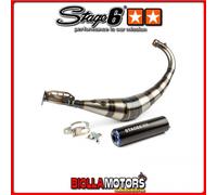 S6-9118903/BL Marmitta Stage6 Streetrace CNC blu / nero DERBI senda drd pro sm (