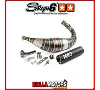 S6-96188951/BK Marmitta Stage6 R/T 90 - 100cc CNC Nero RIEJU MRX Enduro 50cc Pro