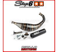 S6-96193851/BK MARMITTA STAGE6 R/T 80 - 90CC CNC NERO DERBI D50B0