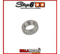 S6-ET140WPR INGRANAGGINO POMPA PIAGGIO CON INT. LISCIO X alberi STAGE6 & MALOSSI