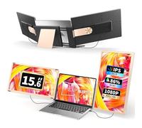 S6 Laptop Screen Extender Monitor portatile, 15,6 '' Dual Screen Monitor per laptop Plug and Play, FHD 1080P IPS Multi Triple Screen per 13 '' - 17 '' laptop compatibile con Mac/Wins/Android/Dex