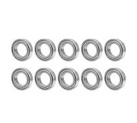 S6008ZZ Mini Bearing 68x40x15mm | Double Shielded Stainless Steel | Particle Proof for Reduction Gears/Printing Machinery/Woodworking | 10Pcs Industrial Bearings