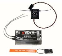 S603 Ricevitore aereo a 6 canali 2,4 GHz con uscita PPM per JR/Spektrum DSM-X DSM2 - Ultra Long Range, 3.5-9.6V ricevitore (S603 Host + Satellite)