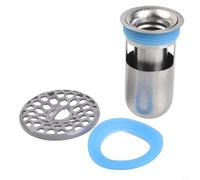 S8 Plus (M) - Sifone per scarico del pavimento della doccia, in acciaio inox 304, antiodore, per bagno, cucina, lavatrice