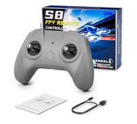 S8 Pro RC Simulatore di Volo Telecomando, Controller di Gioco FPV a 8 Canali per PhoenixRC/Realflight/FreeRider/DJI Virtual Flight, Type-C a Type-C/OTG, Esperienza di Addestramento per Piloti