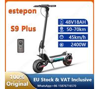 S9 Plus escooter 2400W doppio motore 48 v18ah Smart APP connessione pieghevole Scooter elettrico adulto 10 pollici fuoristrada pneumatico E-Scooter Silver-800W 48V13AH(With turnover signal)