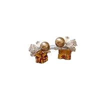 S925 anello auricolare argentato campaignato ad ossido di zirconio