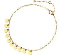 S925 Bracciale D'Argento da Donna Bracciale D'Oro in Stile Coreano Singolo Bracciale in Oro Cerchio Glanella Carina Gioielli Rotondi, LJBLEUSK, il denaro, o