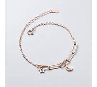 S925 Bracciale di Stelle e Luna di S925, Braccialetto con Fibbia della da Donna, 925