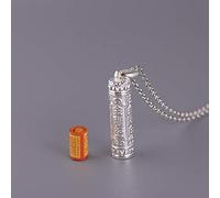 S925 Collana D'Argento da Uomo Stile Etnico Semplice da Donna Sutra Del Diamante Moda Moda Personalità Trend Regalo Creativo, LJBLEUSK