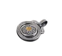 S925 Collana D'Argento Donna Mantra Buddista Uomo Presa Sei Caratteri Tirabile Incisione Creativa Personalità Regalo Unico Unisex, LJBLEUSK