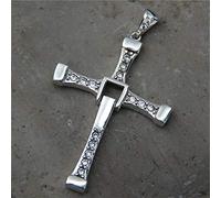 S925 Collana D'Argento Donna Semplice Stile Etnico Uomo Film Cross Fashion& Regali Tv Trend Personalità Creativa, LJBLEUSK