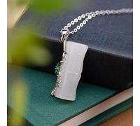S925 Collana in Argento Sterling Ciondolo Fiore Per Donna Classico Semplice Palazzo Nazionale Vento Moda Regalo Squisito, LJBLEUSK