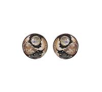 S925 Earrings Women's Star Moon Earrings Women's all-Match Moonstone Earrings for Women Moonstone