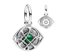 S925 Sterling Silver Pendant Dangle Beads Charms Halloween für Armbänder und Halsketten Auge des Argo Moto für Frauen Mädchen Freunde