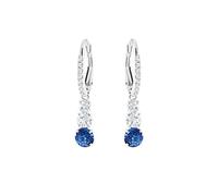 S925 Stud Earrings Women's Inlaid Blue Zircon Earrings Earrings Pendant Earrings